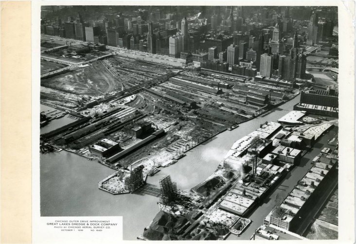 Chicago Outer Drive Improvement, 1936, courtesy Chicago History Museum
